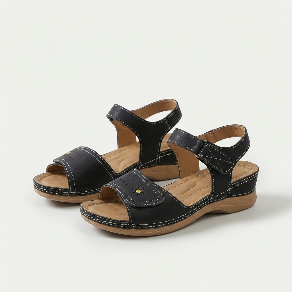 Liana - Breezy Summer Sandal with Adjustable Velcro Strap