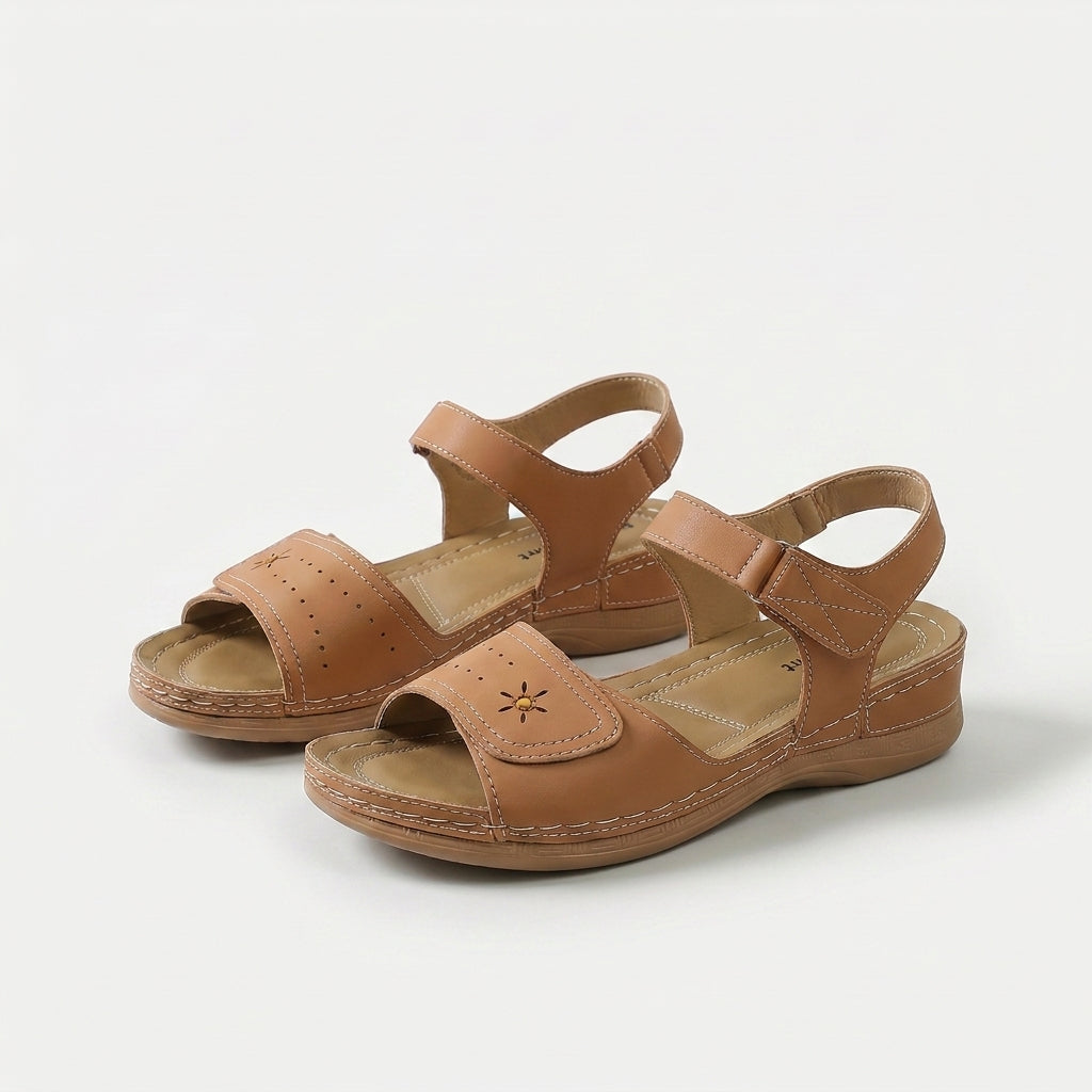 Liana - Breezy Summer Sandal with Adjustable Velcro Strap
