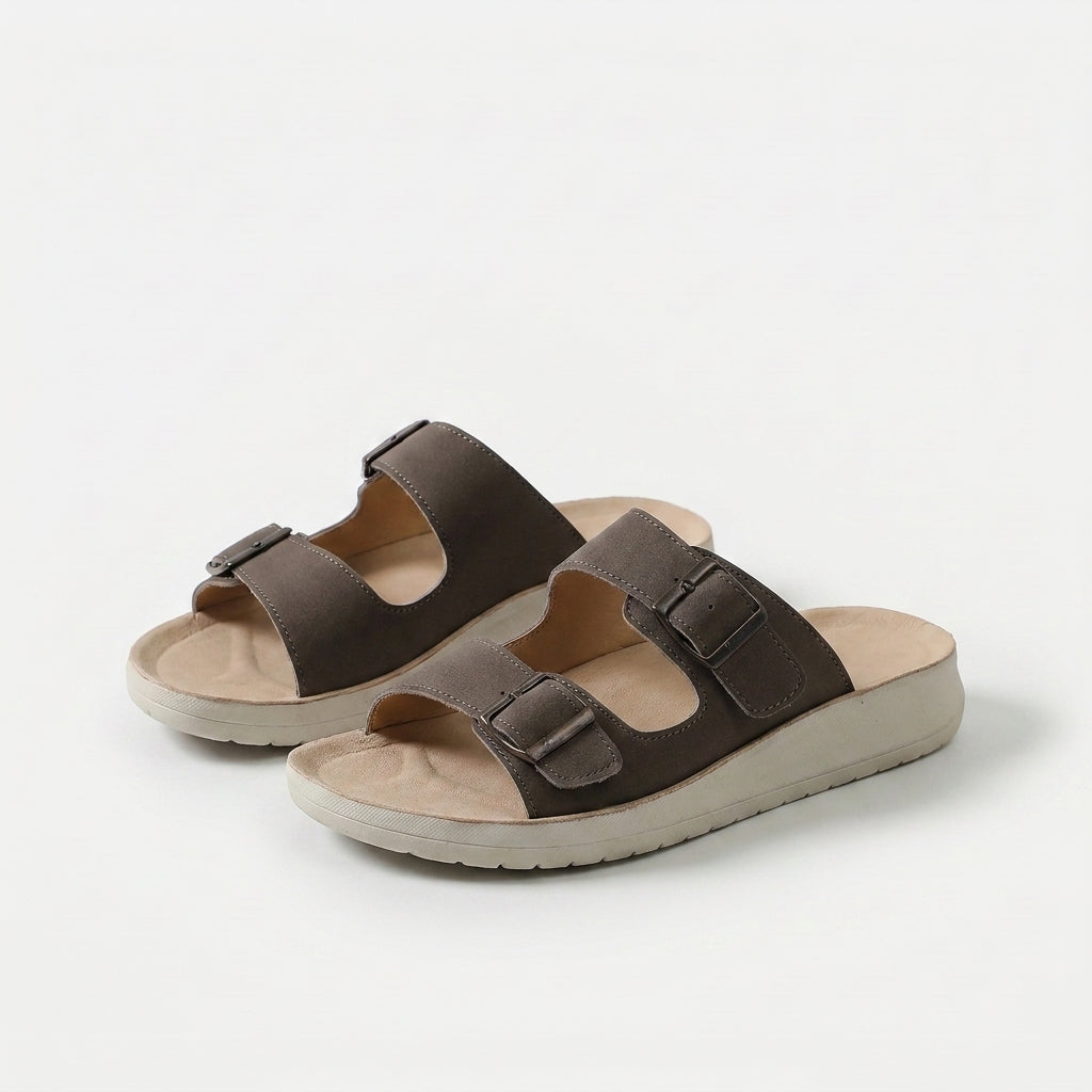 Mae - Adjustable Double Buckle Comfort Slides