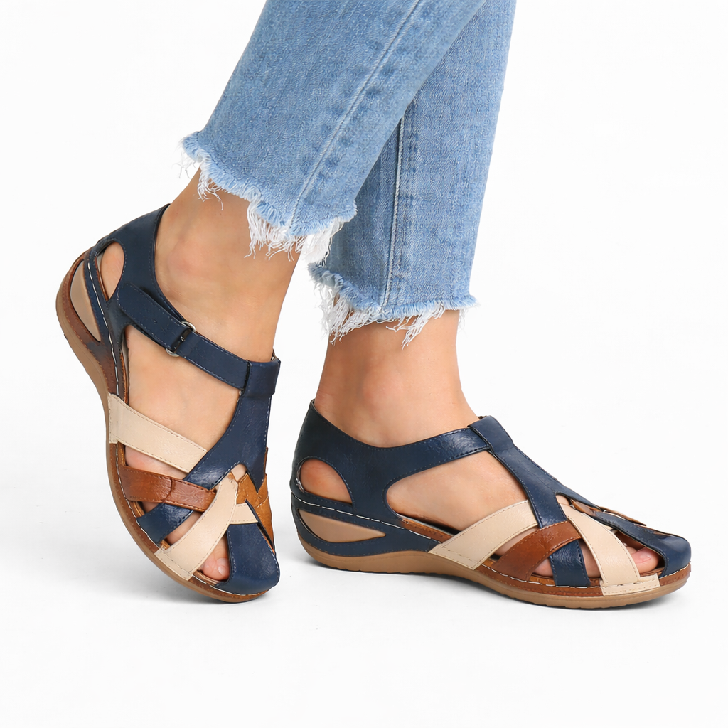 Women's Orthopedic Wedge Sandals for Ultimate Comfort in Leather