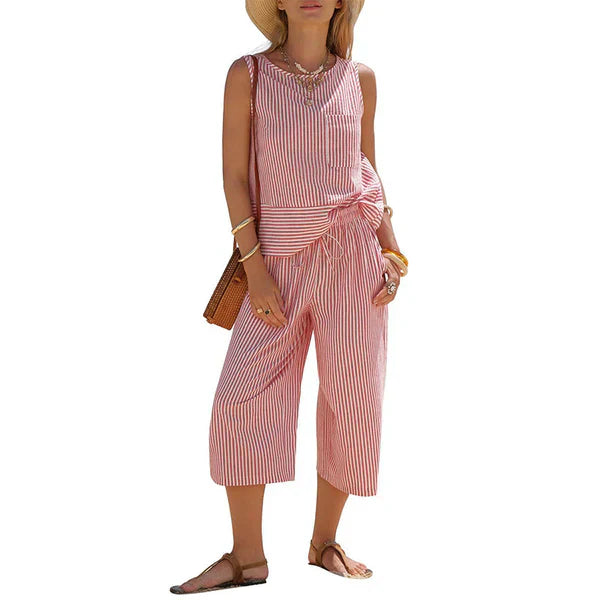 Isla | Relaxed Striped Summer Co-Ord Set