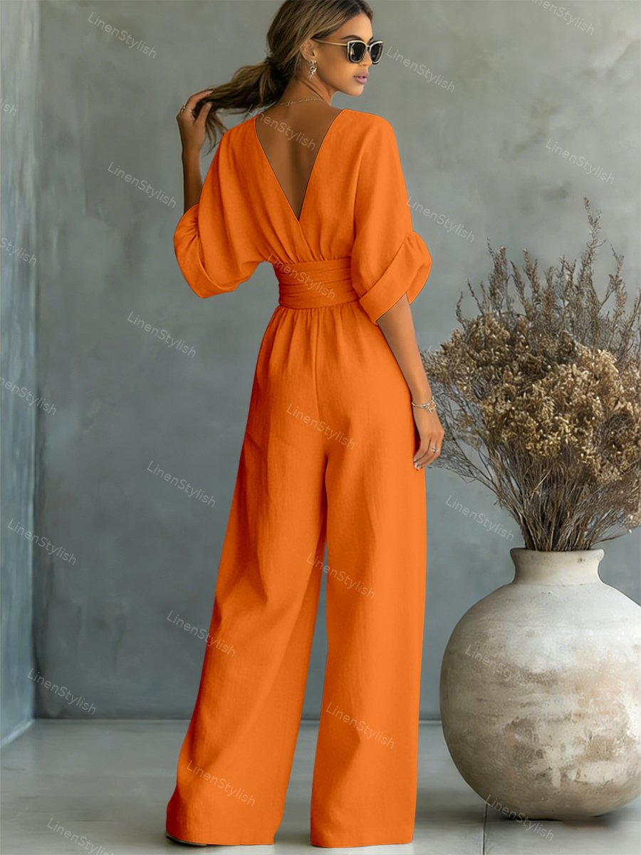 Seraphine Elegant Waist-Detail Jumpsuit
