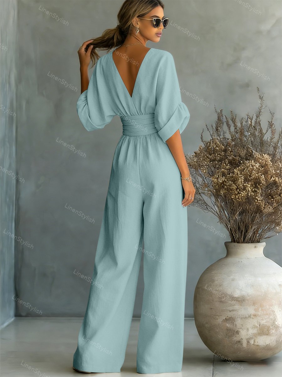 Seraphine Elegant Waist-Detail Jumpsuit