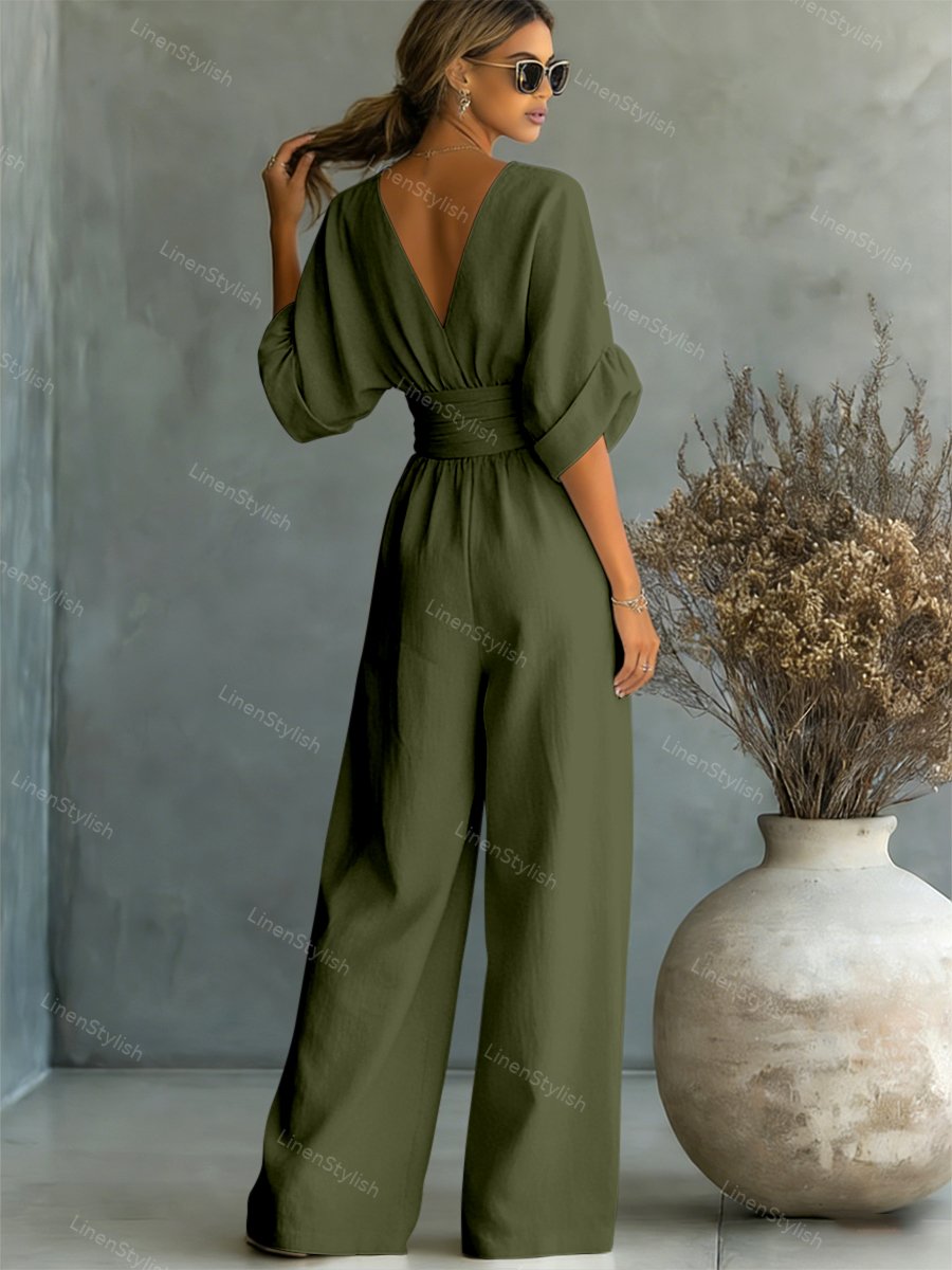 Seraphine Elegant Waist-Detail Jumpsuit