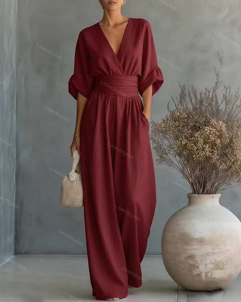 Seraphine Elegant Waist-Detail Jumpsuit