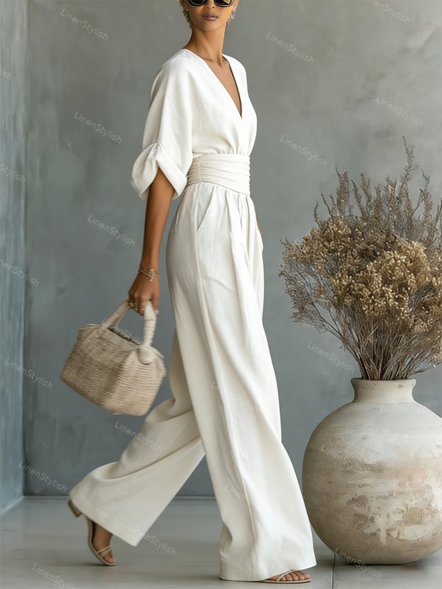 Seraphine Elegant Waist-Detail Jumpsuit