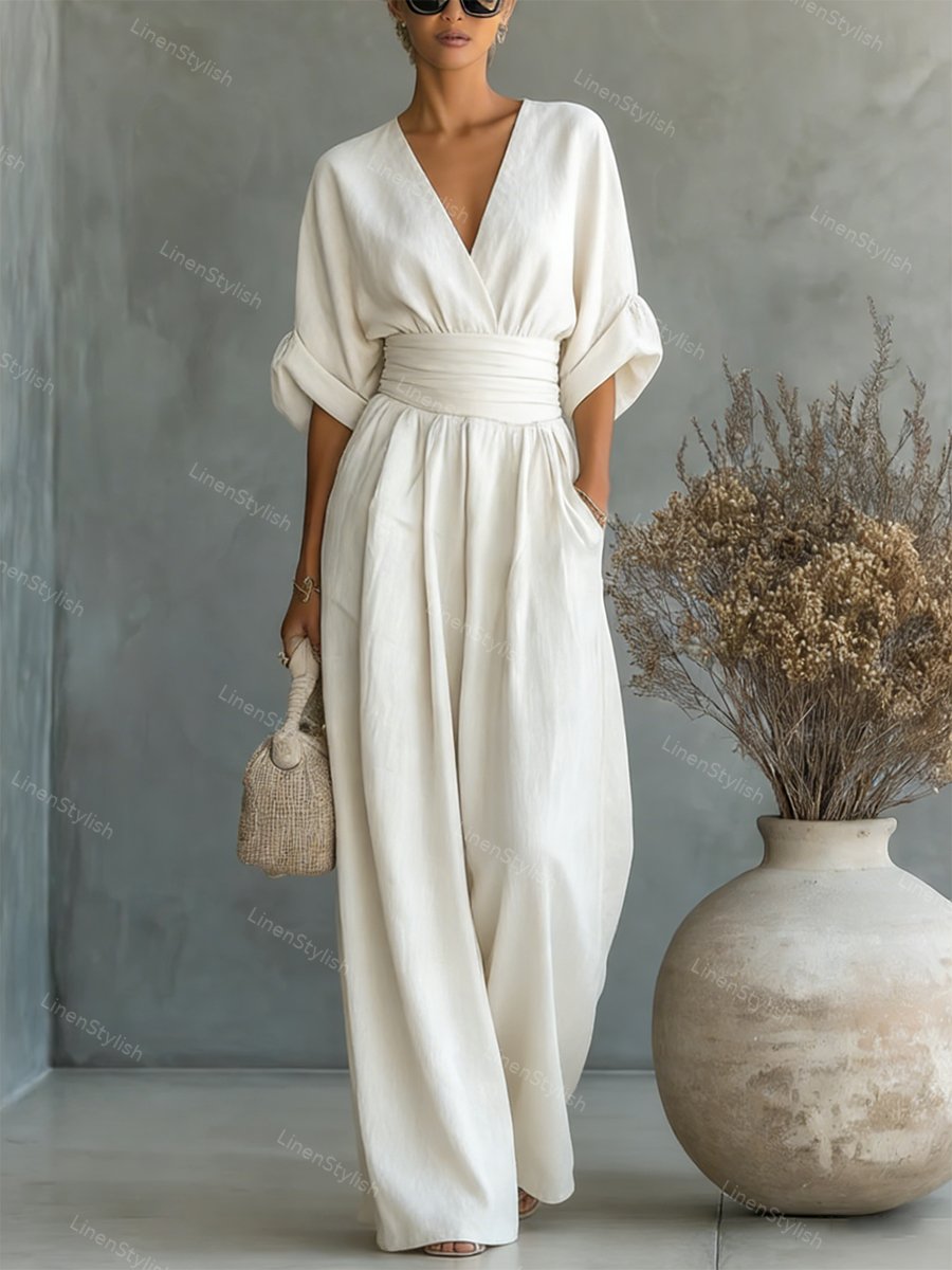 Seraphine Elegant Waist-Detail Jumpsuit