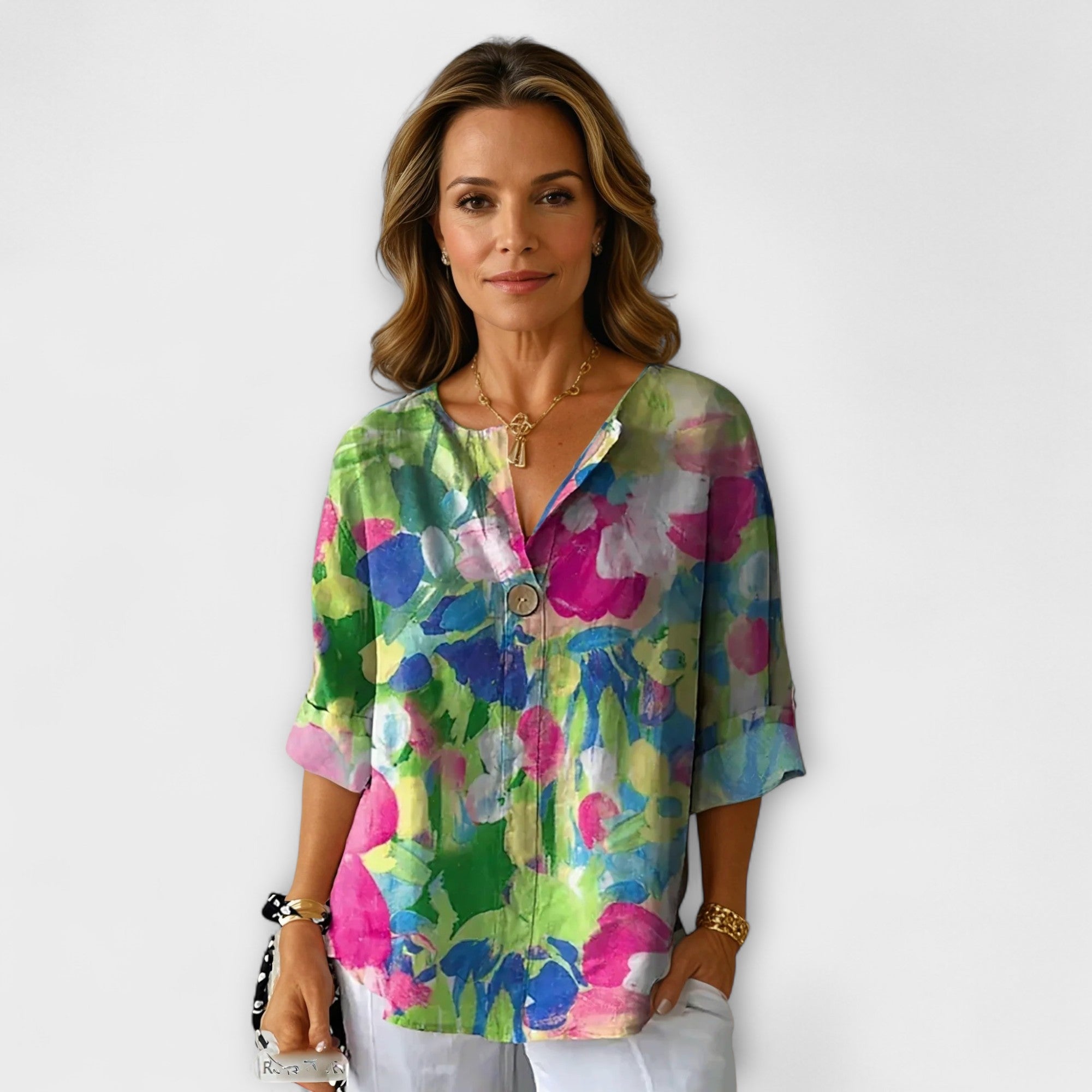 Arlene - Blouse in Floral Design