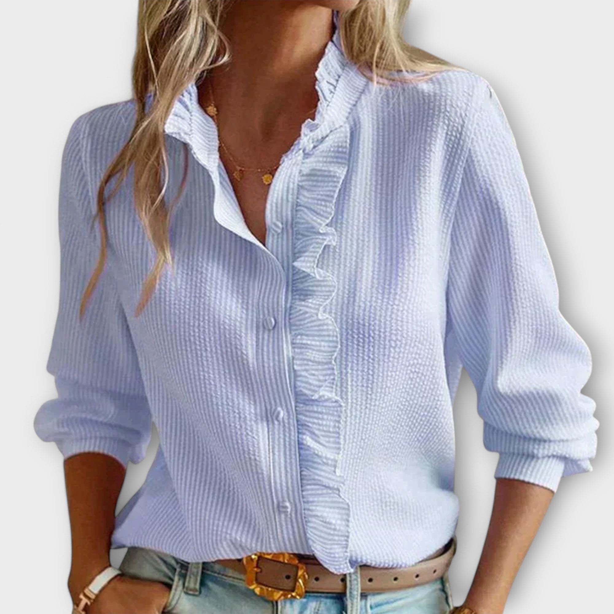 Lily - Elegant Long Sleeve Blouse
