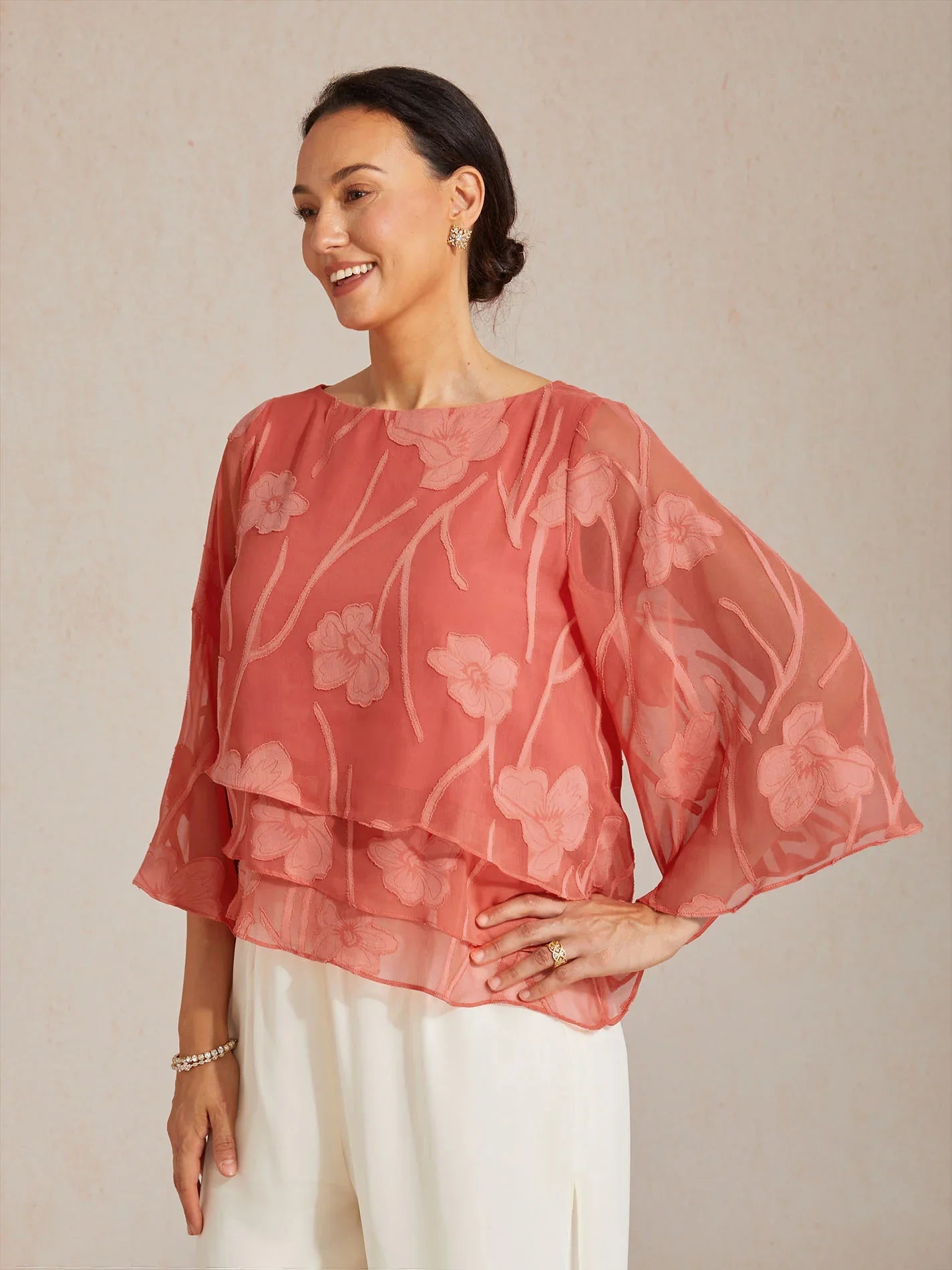 Rosalie | Elegant Floral Layered Blouse
