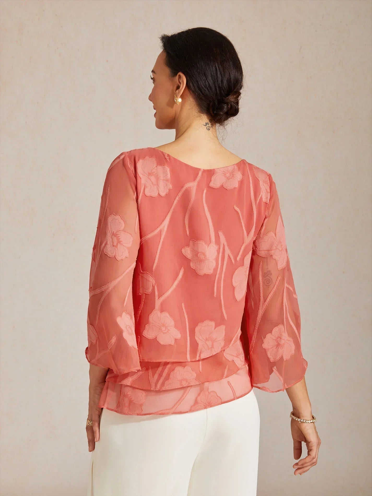 Rosalie | Elegant Floral Layered Blouse