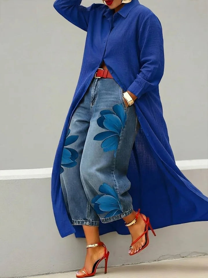 Marielle | Embroidered Shirt & Trouser Set