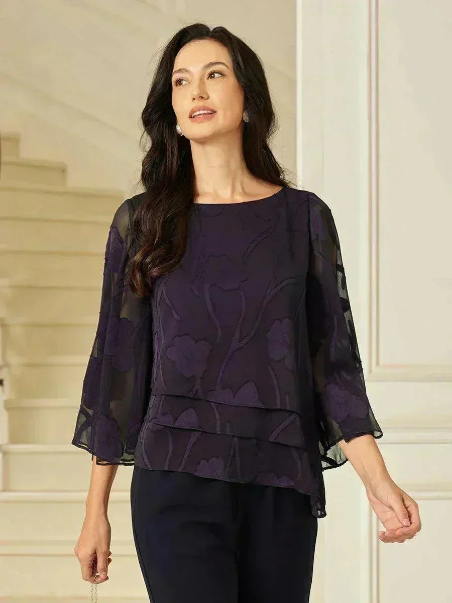Rosalie | Elegant Floral Layered Blouse
