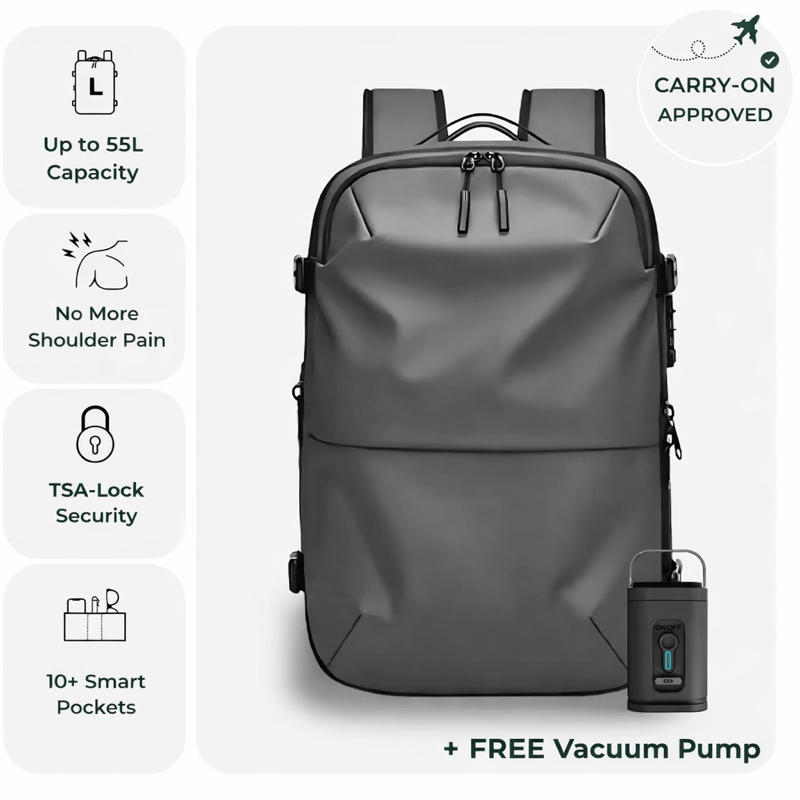 Travel Bag with FREE Vacuum Pump