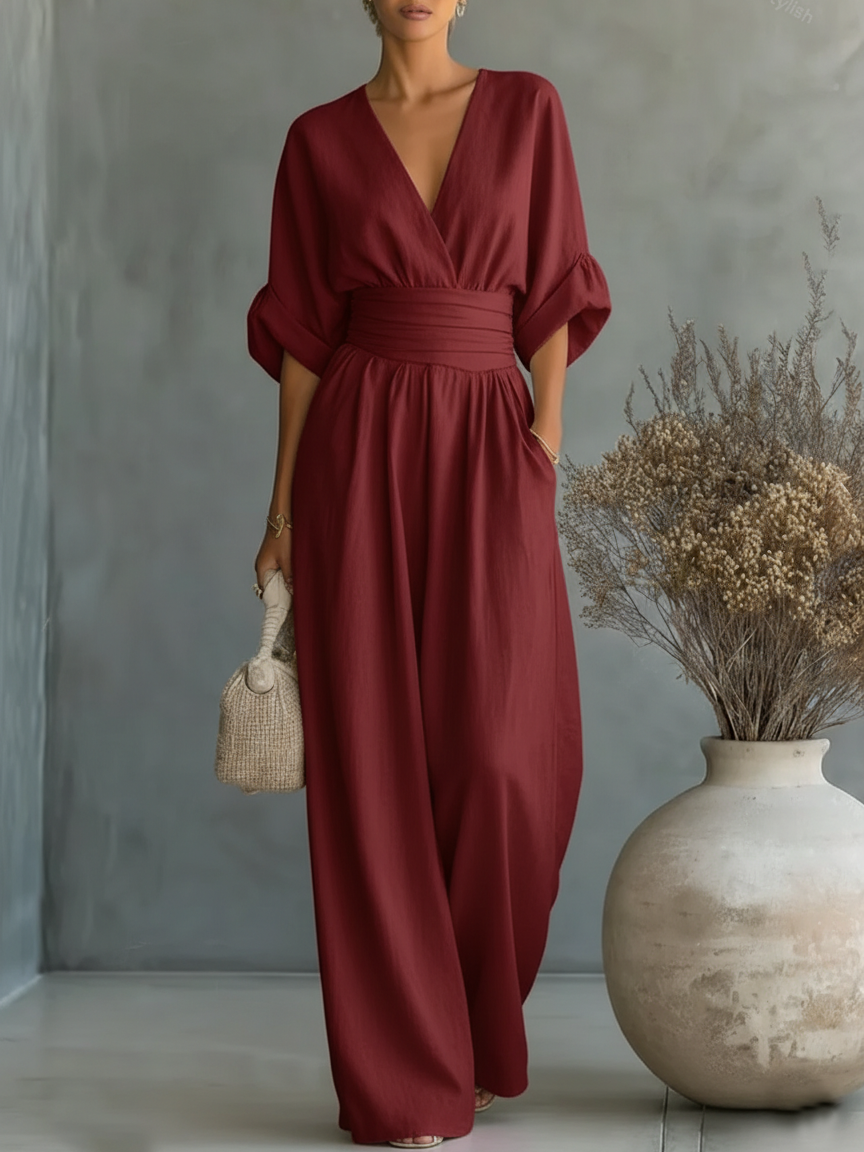 Aveline | Elegant Wide-Leg Jumpsuit
