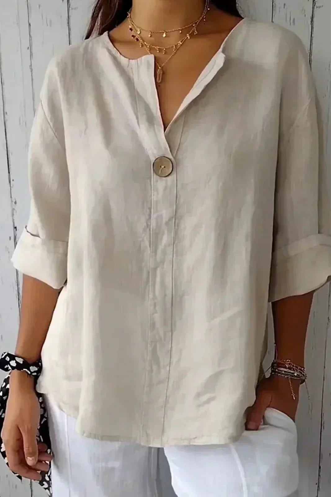 Zamma | Relaxed Linen Top