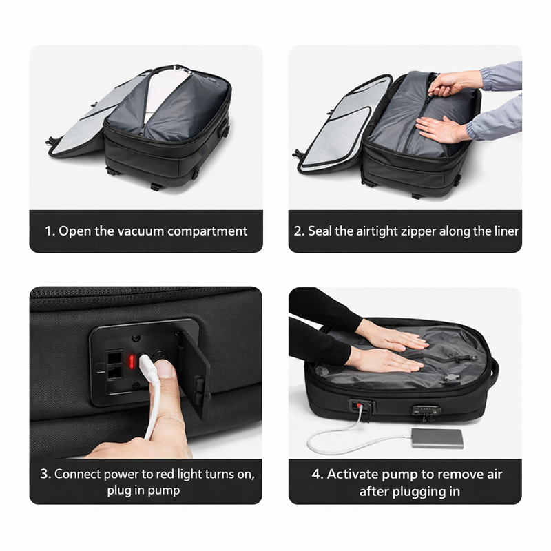 Travel Bag with FREE Vacuum Pump