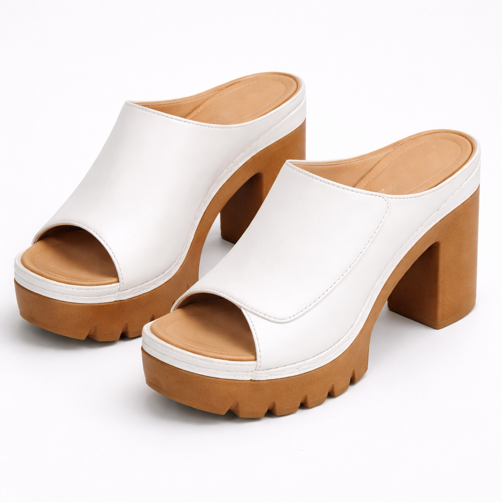 Genevieve | Elevated Platform Mule Heels