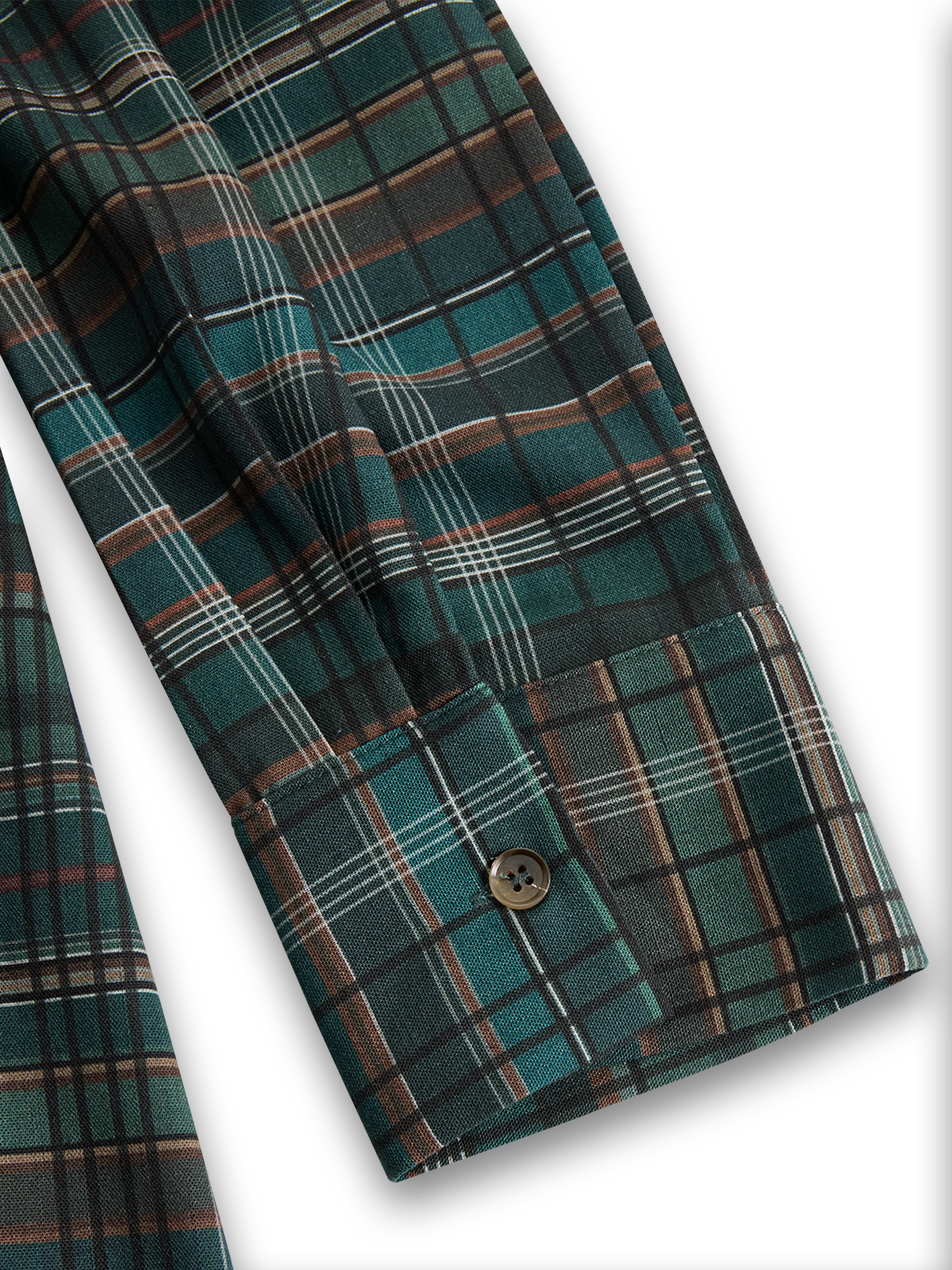 Lydia - Plaid Lapel Single-Breasted Shirt Maxi Dress