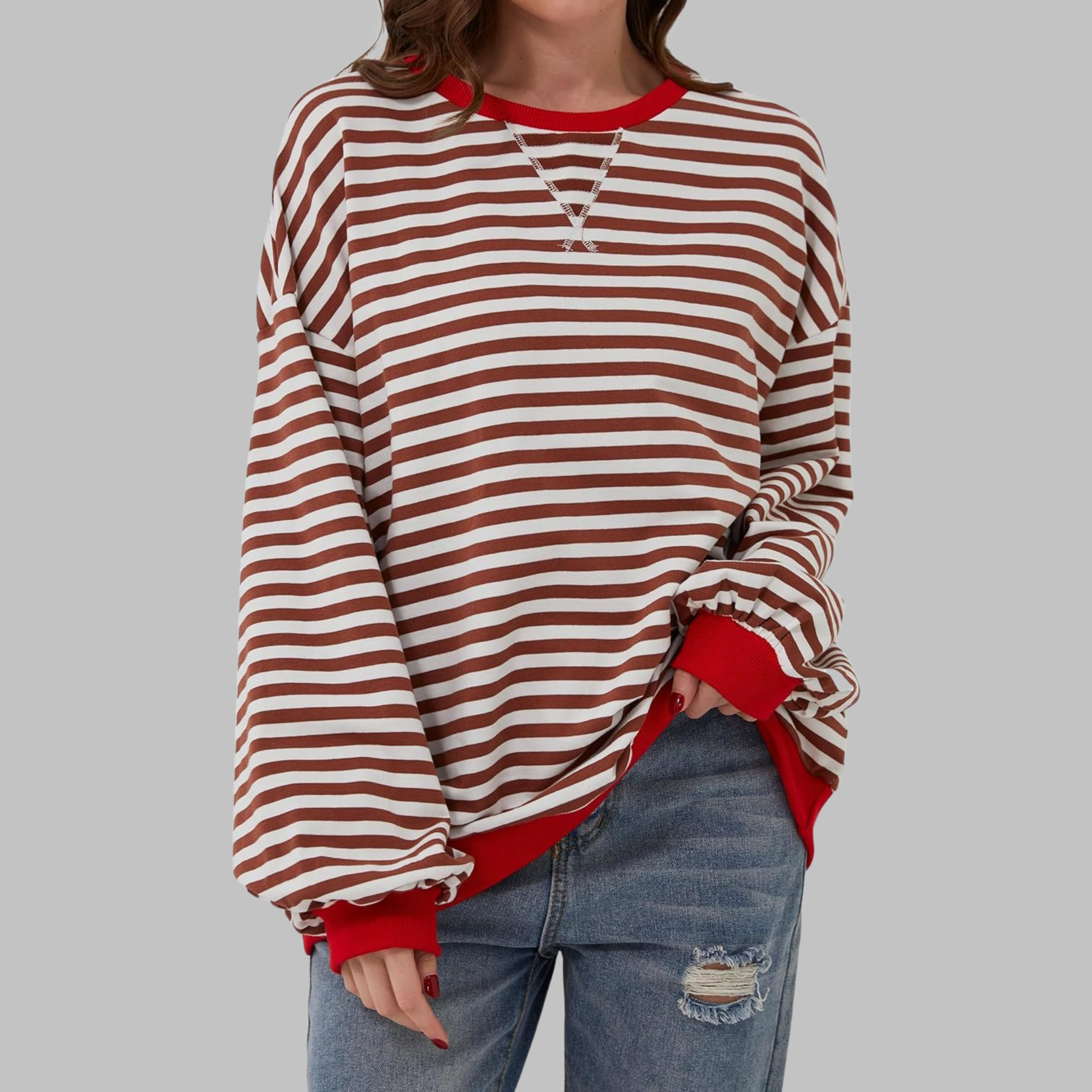 Sophie | Relaxed Striped Long Sleeve Top