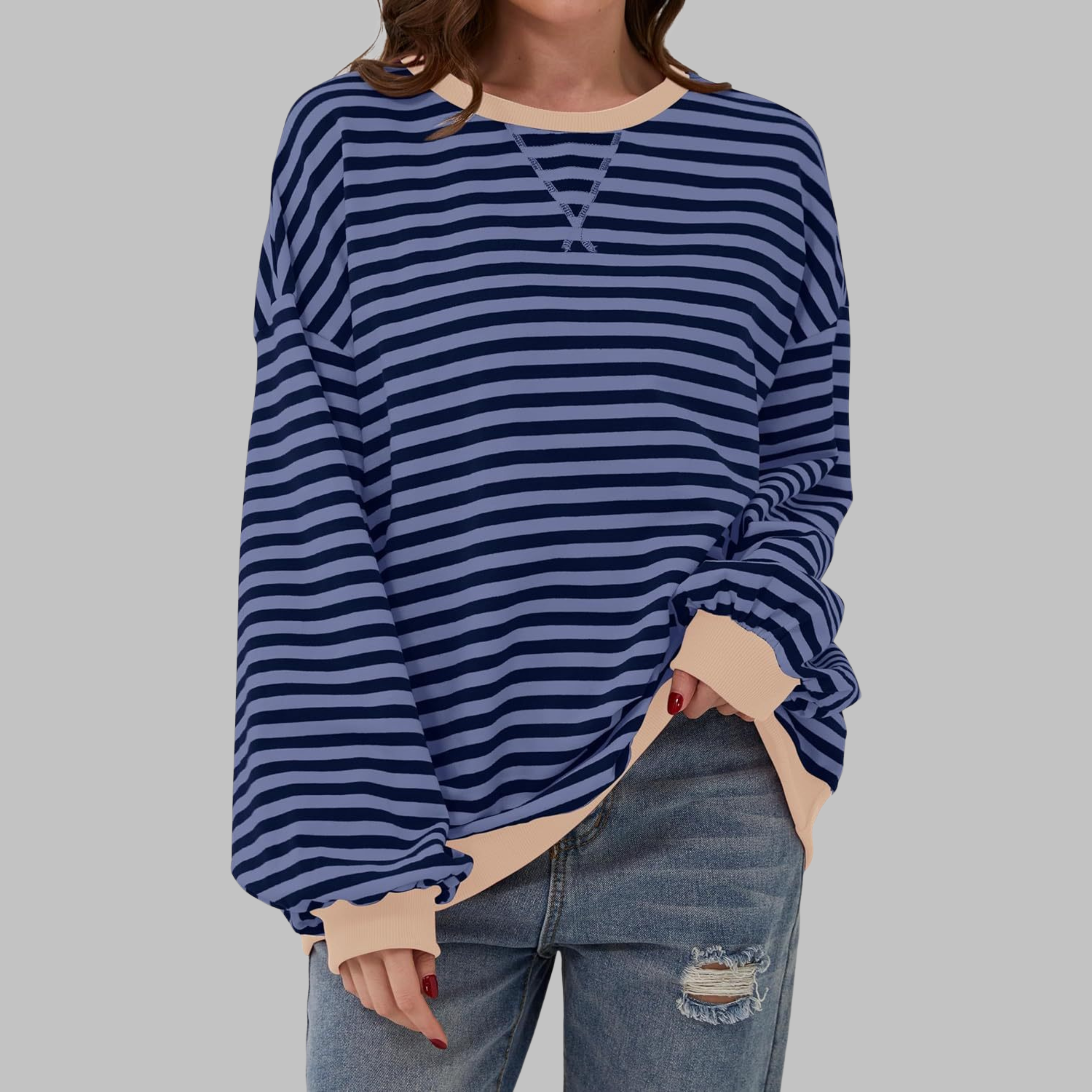 Sophie | Relaxed Striped Long Sleeve Top