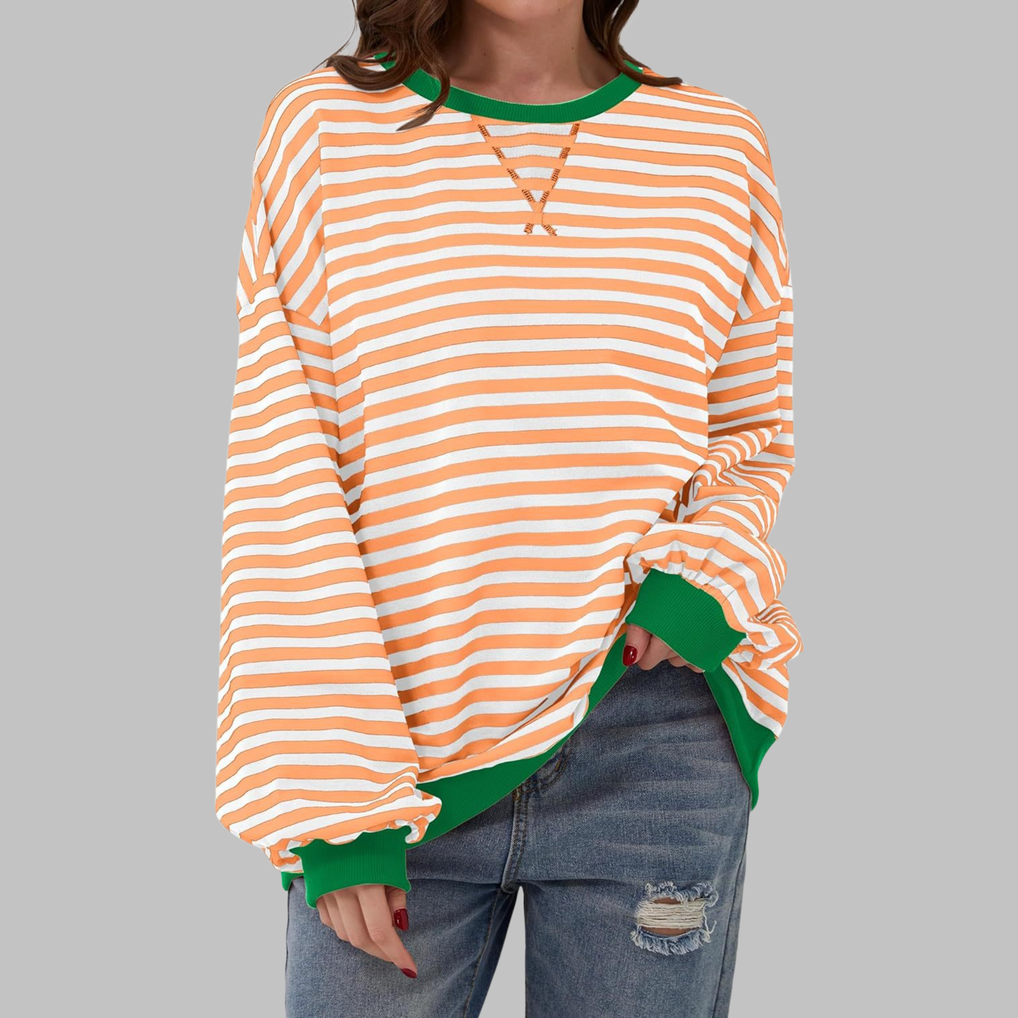 Sophie | Relaxed Striped Long Sleeve Top