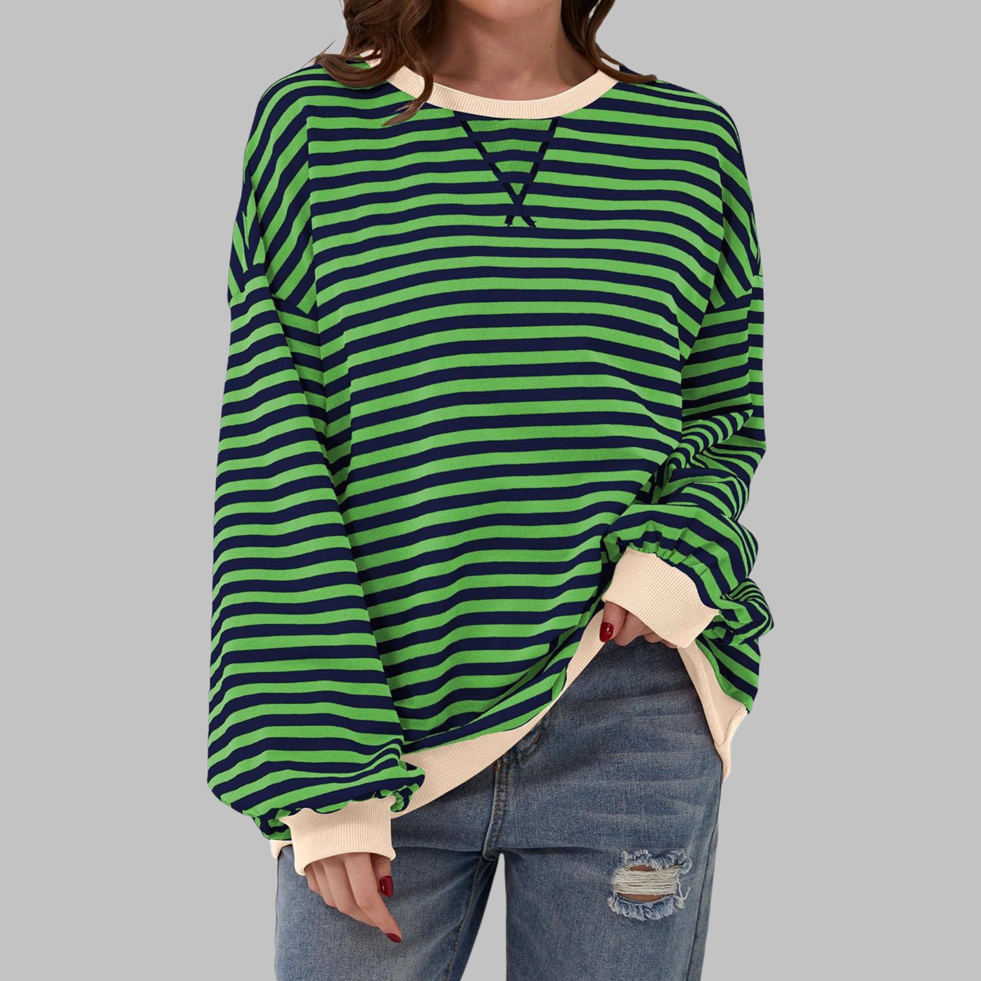 Sophie | Relaxed Striped Long Sleeve Top