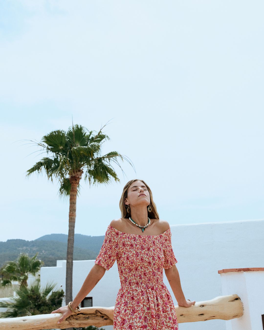 Amélie | Scarlet Floral Midi Dress