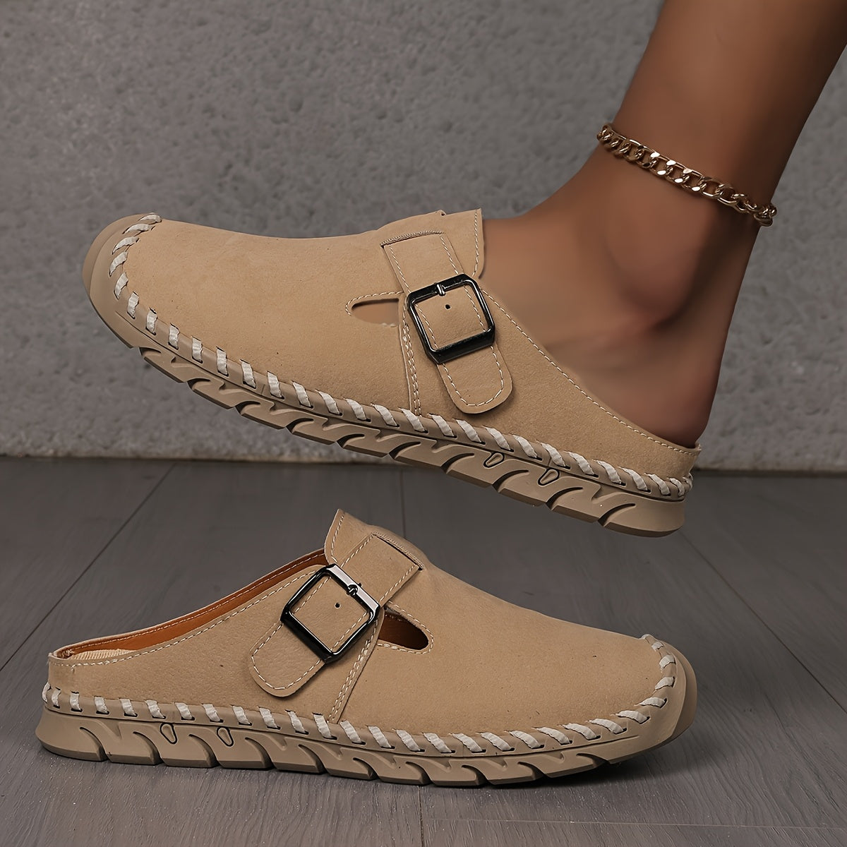 Marly - Easy Slip-On Comfort Shoe with Buckle