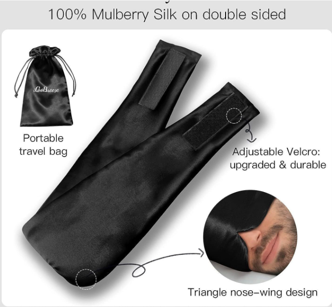 Travel Sleep Mask - The Perfect Companion for Long Flights