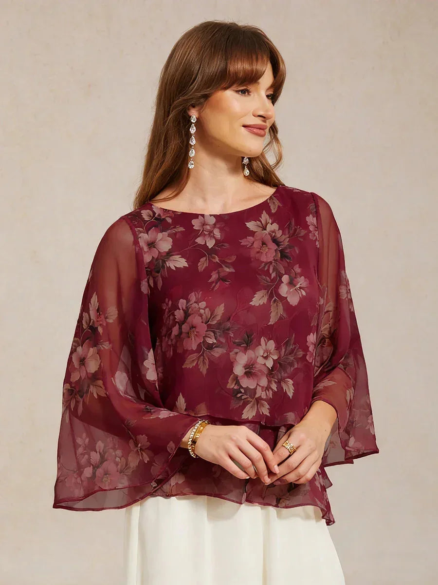 Genevieve | Elegant Floral Lace Layered Blouse