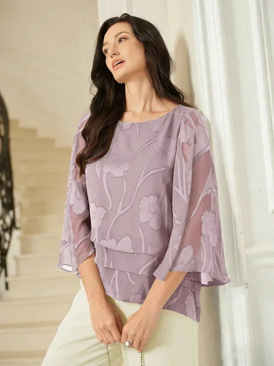 Rosalie | Elegant Floral Layered Blouse