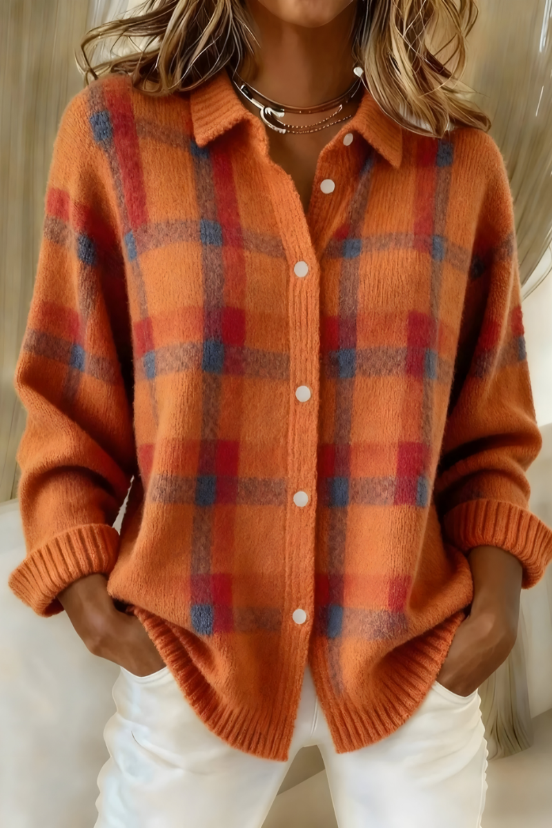 Marlowe | Heritage Check Knit Cardigan