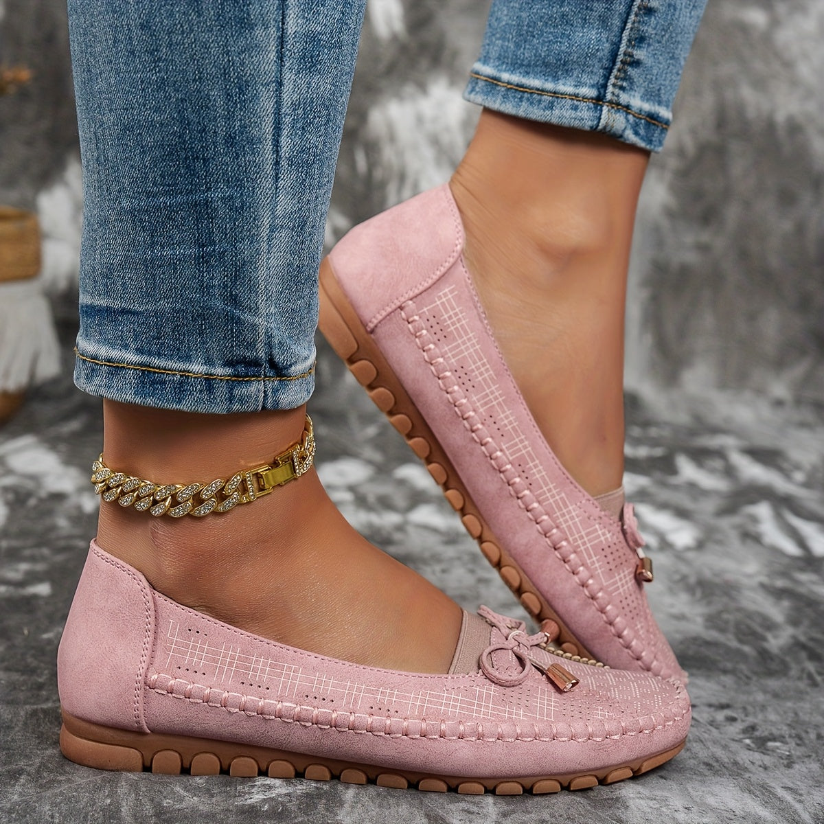 Sabine – Cozy Loafers with Elegant Bow Detail