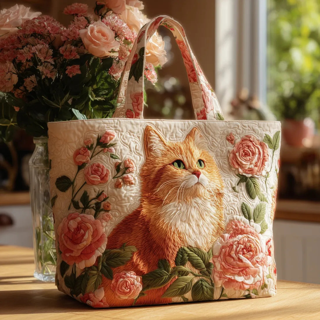 Rose - Stylish Quilted Tote