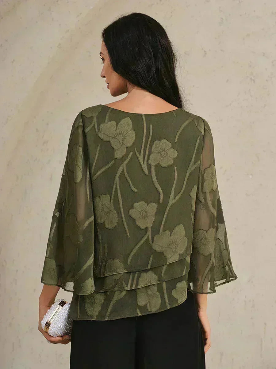 Rosalie | Elegant Floral Layered Blouse