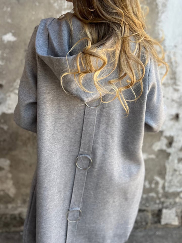 Mich - Buttoned Hooded Jacket