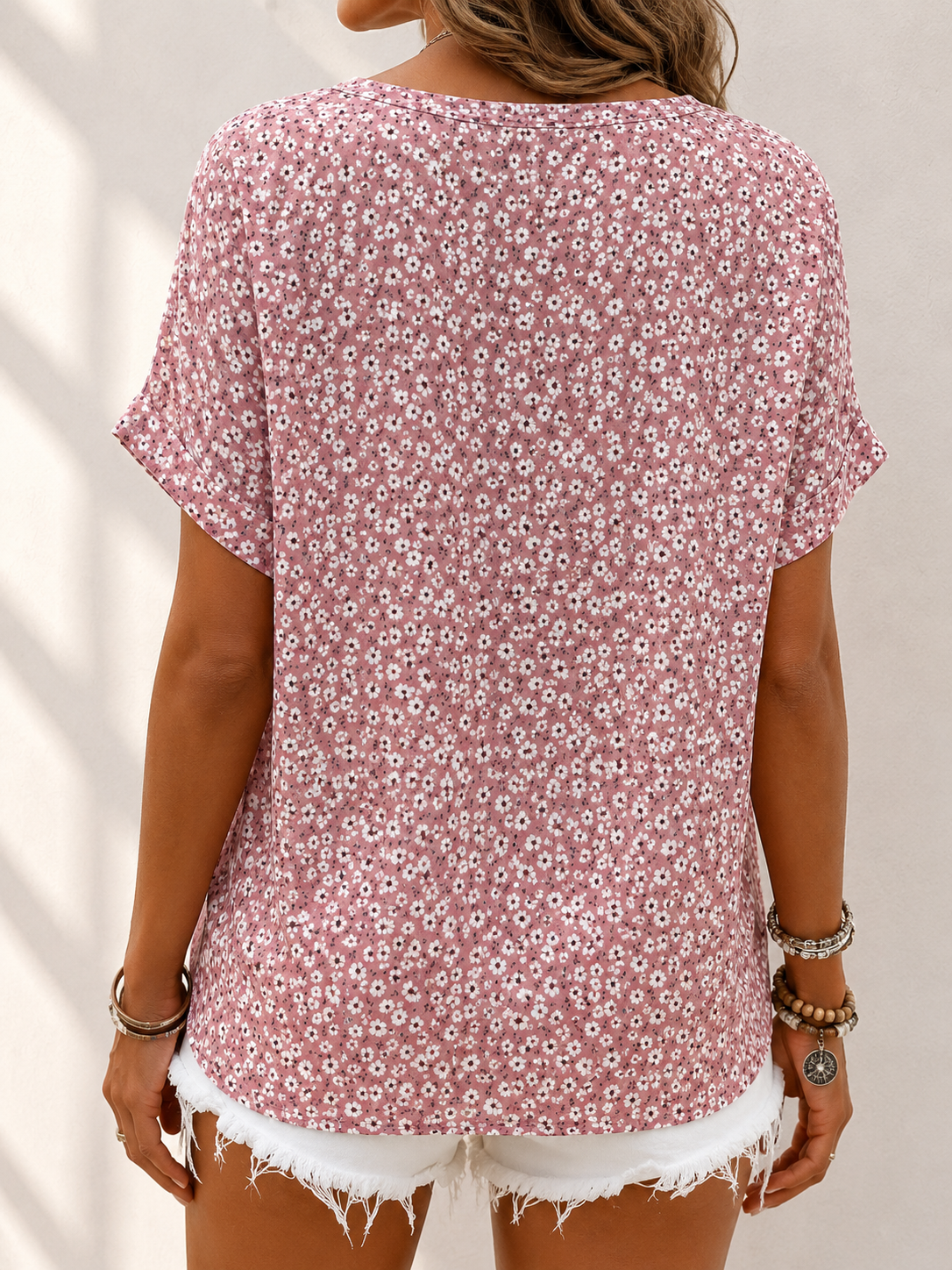 Rosalie | Floral Button Blouse