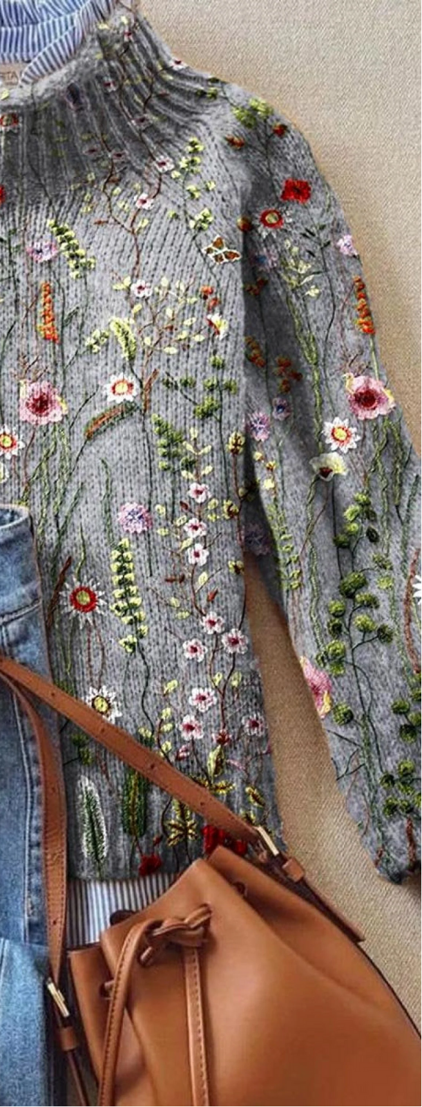 Rosamund | Floral Knit Jumper