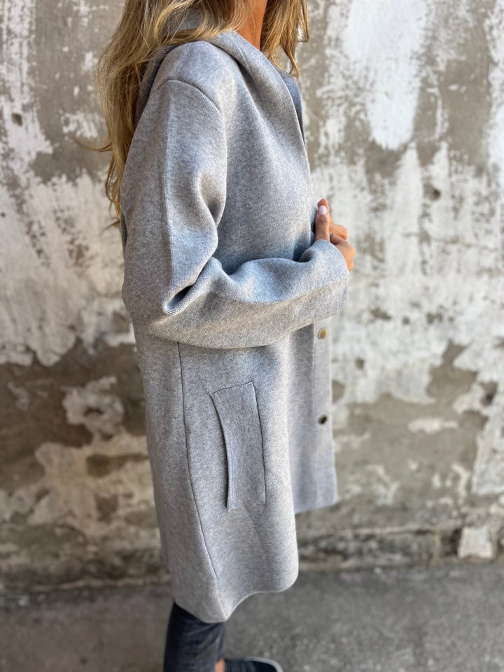 Mich - Buttoned Hooded Jacket