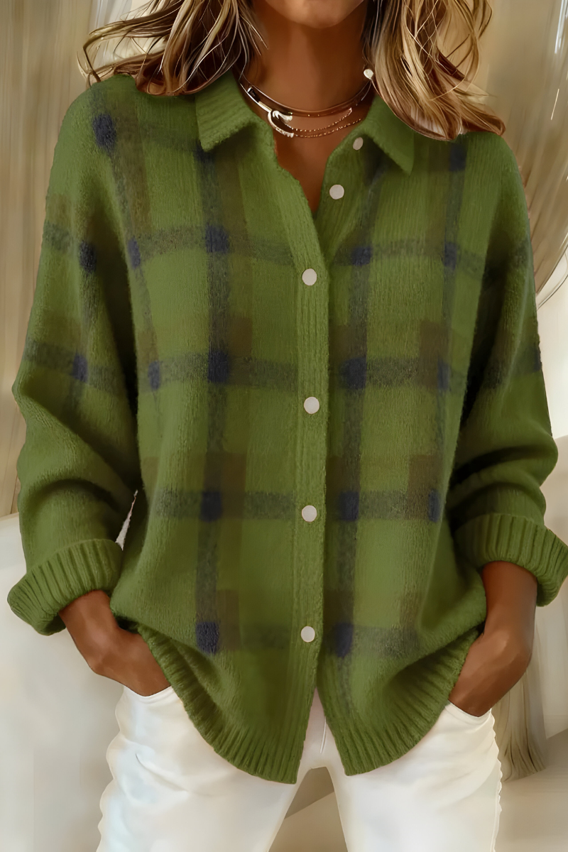 Brinley | Heritage Check Knit Cardigan