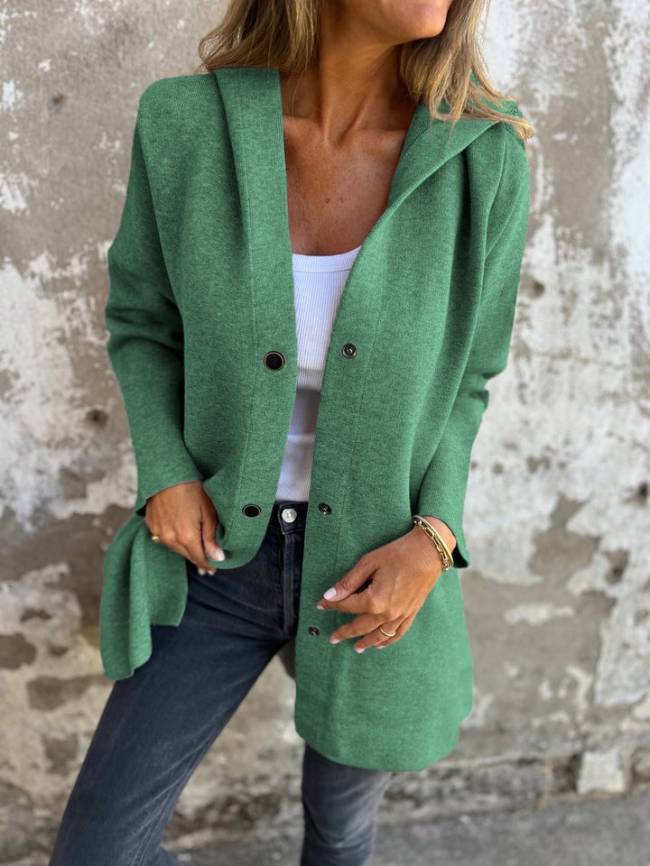 Mich - Buttoned Hooded Jacket