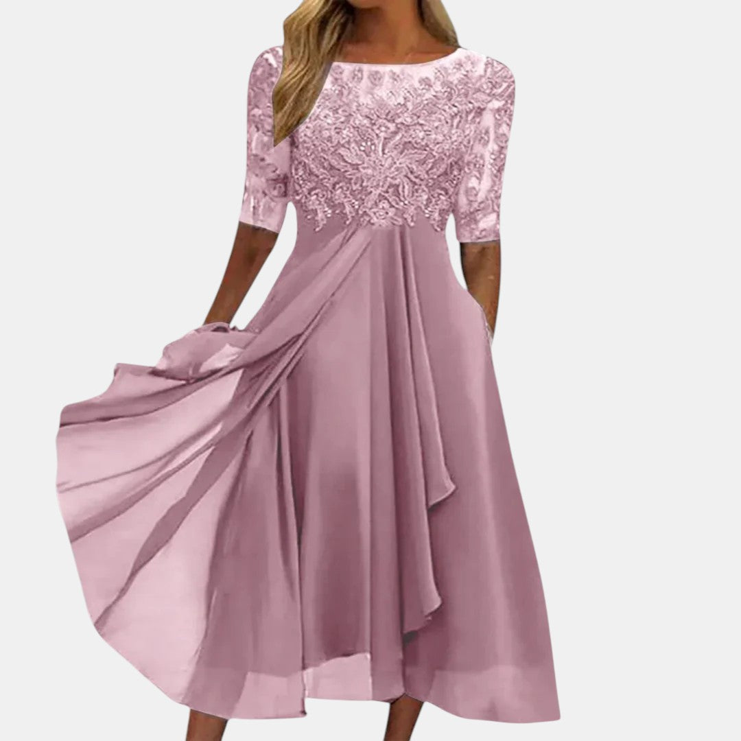 Celestine | Elegant Lace Occasion Dress