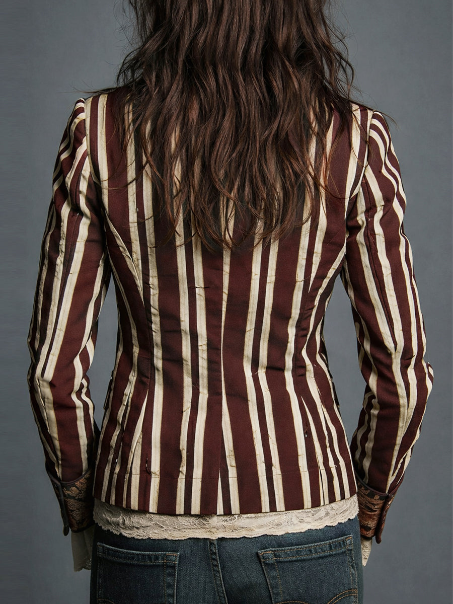 The Juniper - Bohemian Striped Blazer