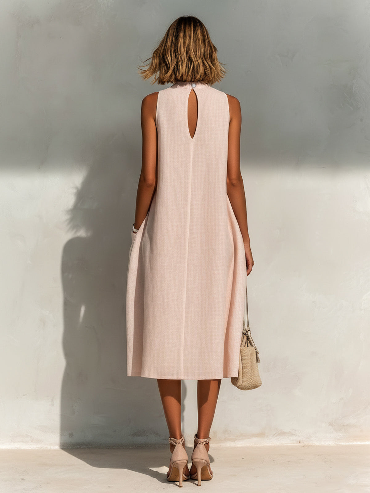 Aurélie Pleated Midi Dress