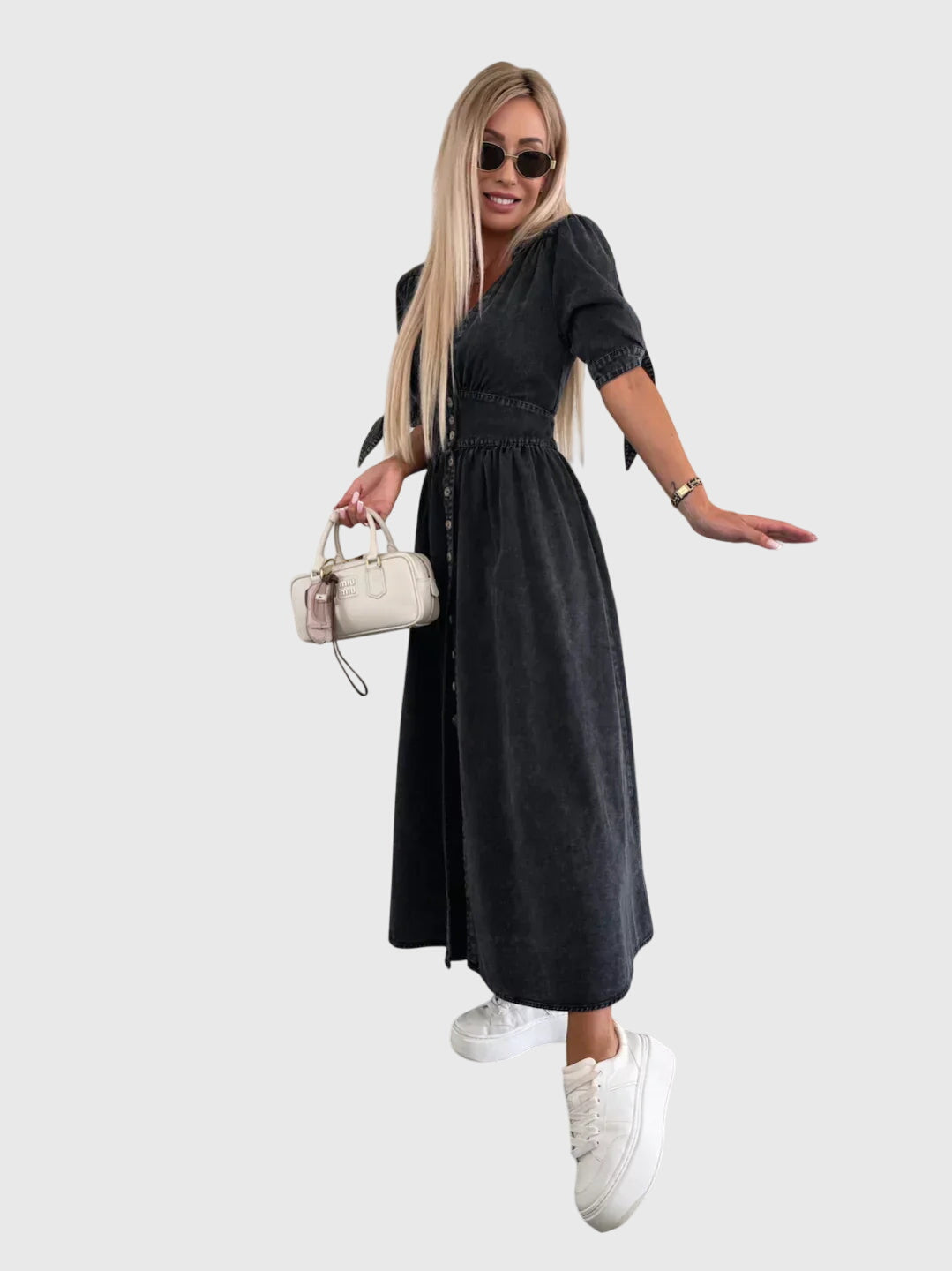 Sophia - Elegant Denim Dress
