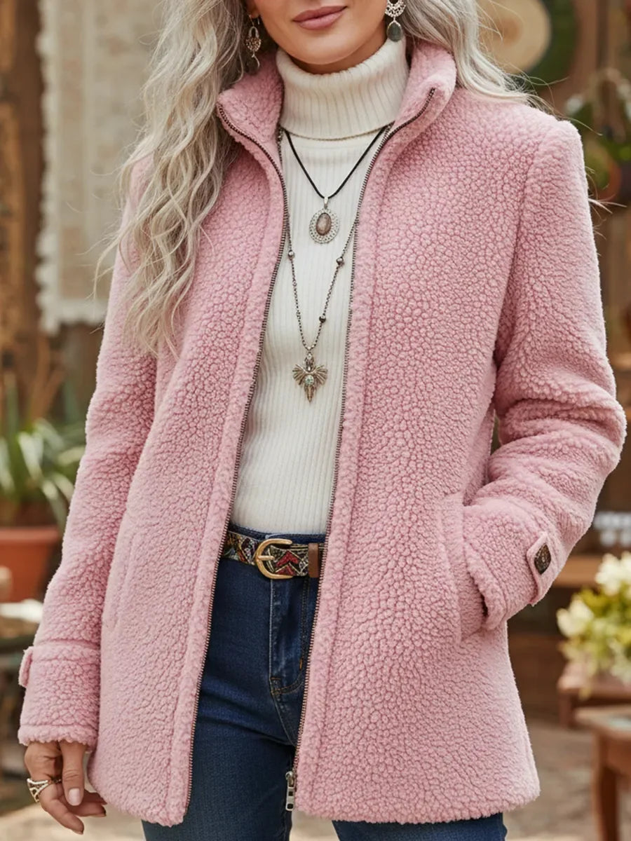 Harleigh | Cosy Stand Collar Zip Jacket
