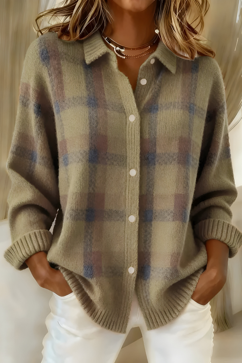 Brinley | Heritage Check Knit Cardigan