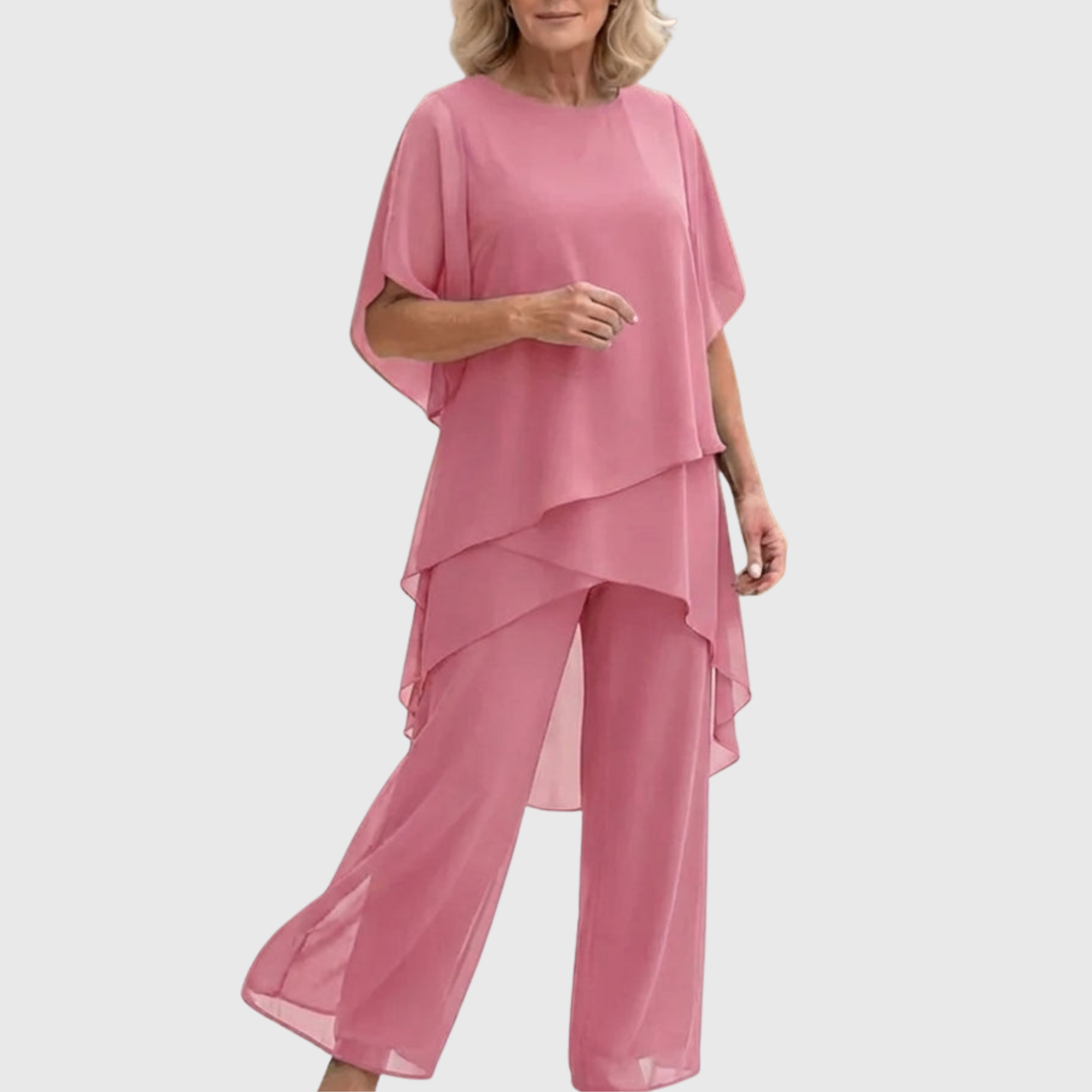 Celeste | Elegant Draped Palazzo Co-Ord Set
