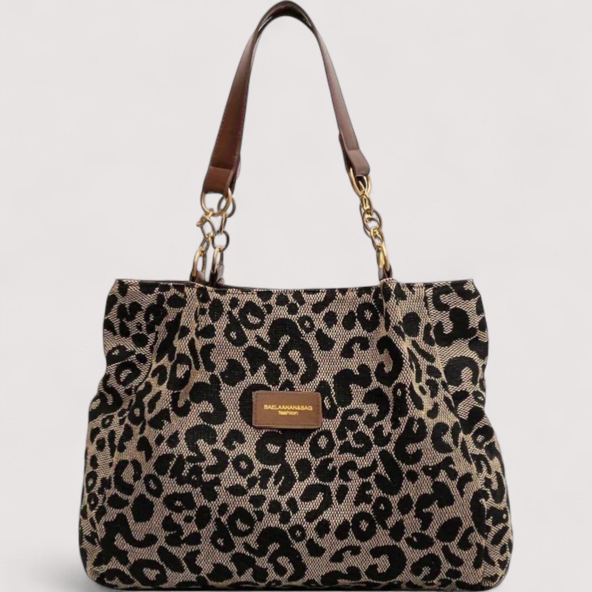 Edith - Premium Standard Bag with Leopard Print